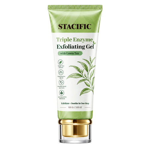 Stacific™ Triple Enzyme Green Tea Aqua Peel Gel Gentle Rolling Ex fol i a tor for Face & Body