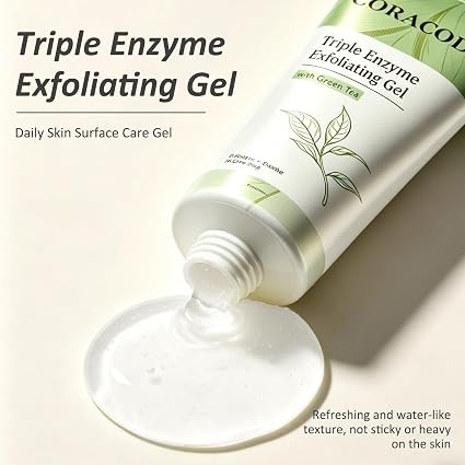 Stacific™ Triple Enzyme Green Tea Aqua Peel Gel Gentle Rolling Ex fol i a tor for Face & Body
