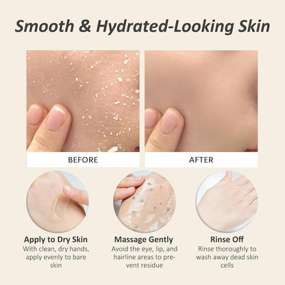 Stacific™ Triple Enzyme Green Tea Aqua Peel Gel Gentle Rolling Ex fol i a tor for Face & Body