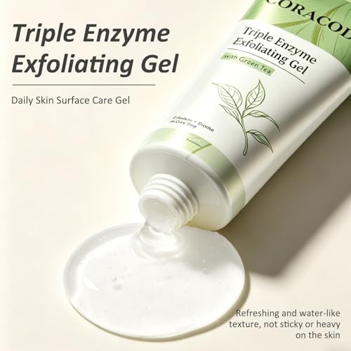 Stacific™ Triple Enzyme Green Tea Aqua Peel Gel Gentle Rolling Ex fol i a tor for Face & Body
