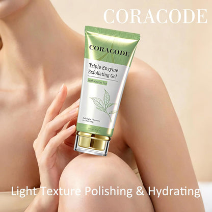 Stacific™ Triple Enzyme Green Tea Aqua Peel Gel Gentle Rolling Ex fol i a tor for Face & Body